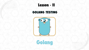 GoLang Testing